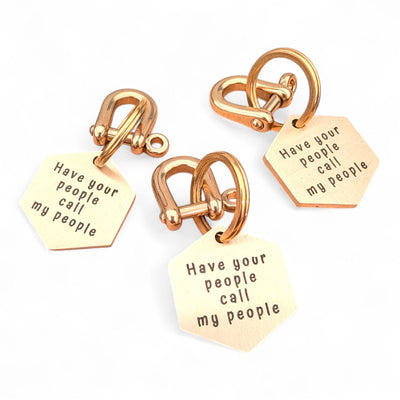 Hexagon Dog Tag 2mm Solid Brass