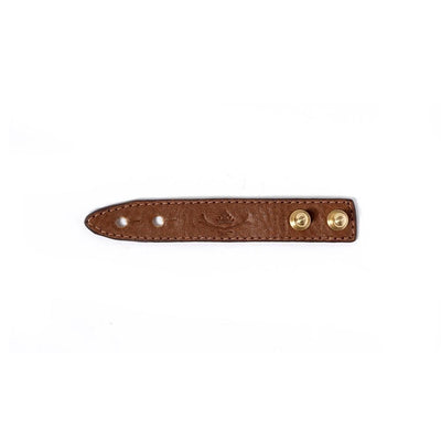 Mackenzie & George British-made-leather-goods Handmade leather cable tidy tan oak brown chocolate mahogany