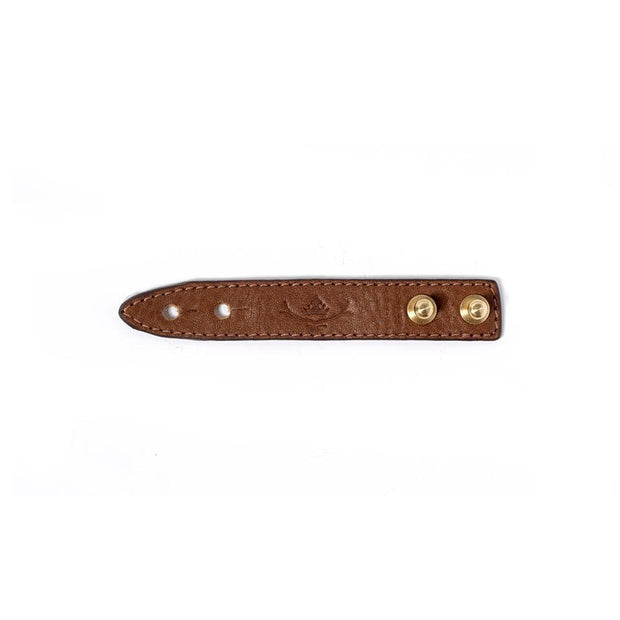 Mackenzie & George British-made-leather-goods Handmade leather cable tidy tan oak brown chocolate mahogany