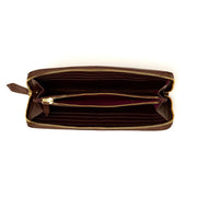 Mackenzie & George British-made-leather-goods Harrogate Purse - Veg Tan Leather Zipped Purse UK tan oak brown chocolate mahogany