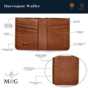Mackenzie & George Wallet British-made-leather-goods Harrogate Wallet - Mens Veg Tan British Wallet Personalised tan oak brown chocolate mahogany