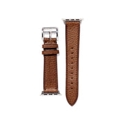 Mackenzie & George watch strap British-made-leather-goods Leather Apple Watch Strap tan oak brown chocolate mahogany