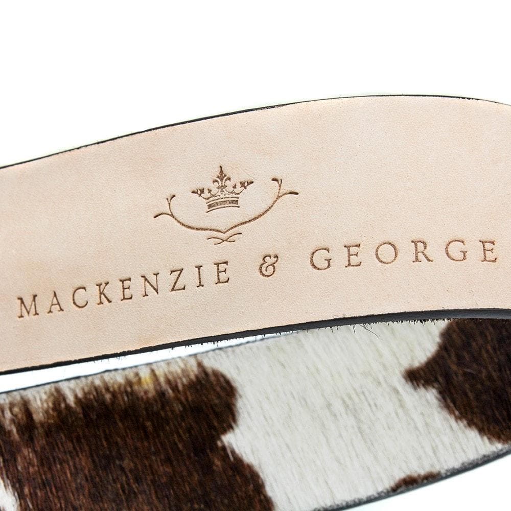 Ledbury belt lining showing the Mackenzie &amp; George branding
