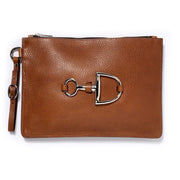 Mackenzie & George Leather Clutch Bag British-made-leather-goods tan oak brown chocolate mahogany