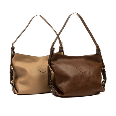 Mackenzie & George Handbags British-made-leather-goods tan oak brown chocolate mahogany