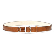 Mackenzie & George Leather Belt British-made-leather-goods Windsor - Equestrian snaffle bit leather belt | Mackenzie & George tan oak brown chocolate mahogany